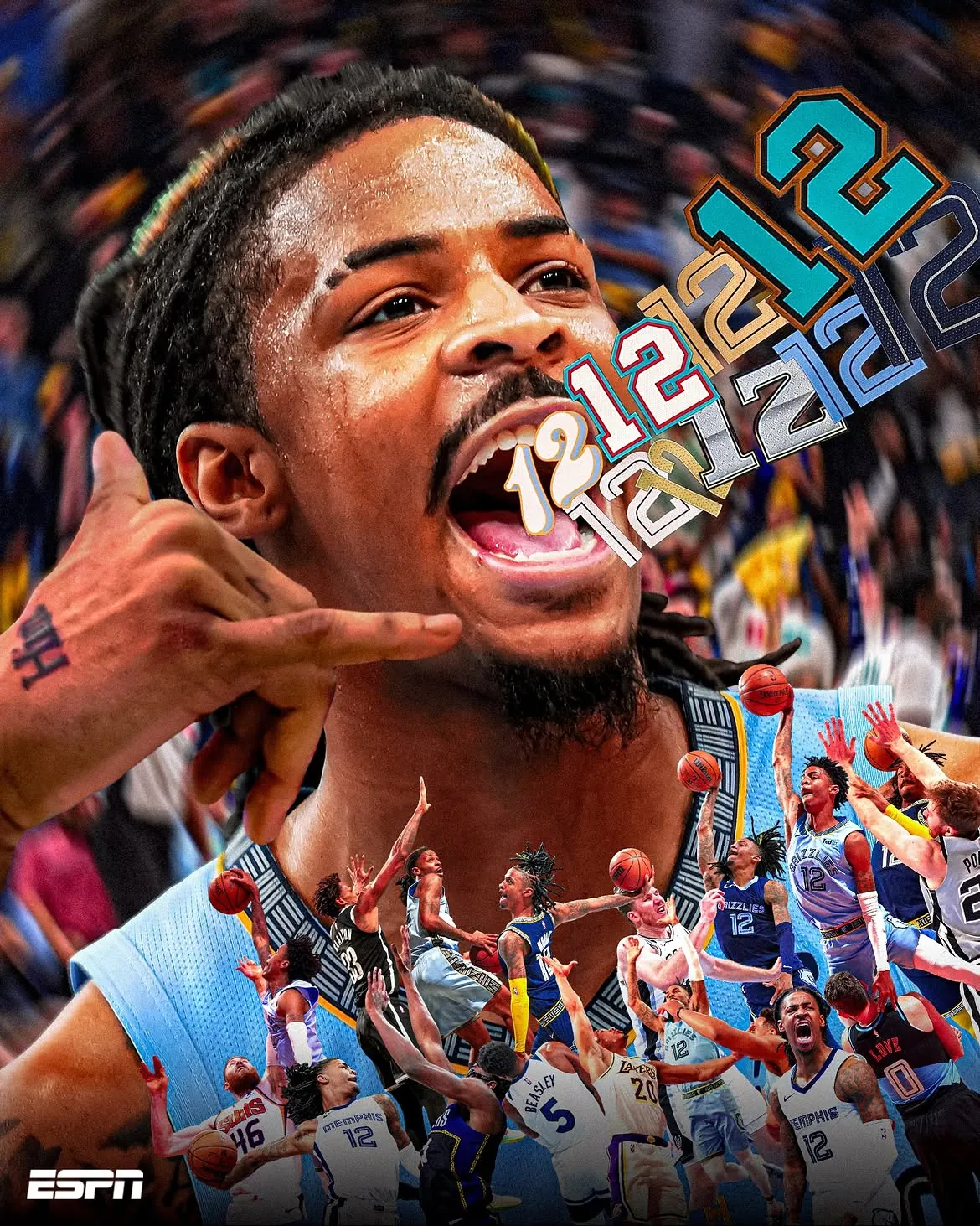 Ja Morant basketball mouthguard inspiration reference.