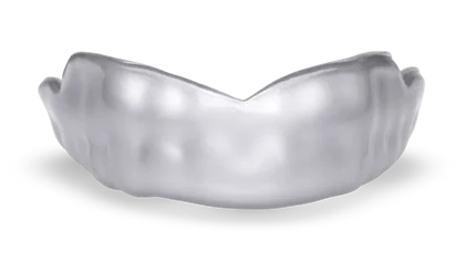 Clear custom sports mouthguard product example.